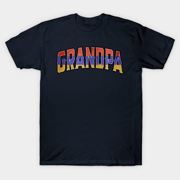 Grandpa Armenian Vintage Heritage DNA Flag T-Shirt by Just Rep It!!